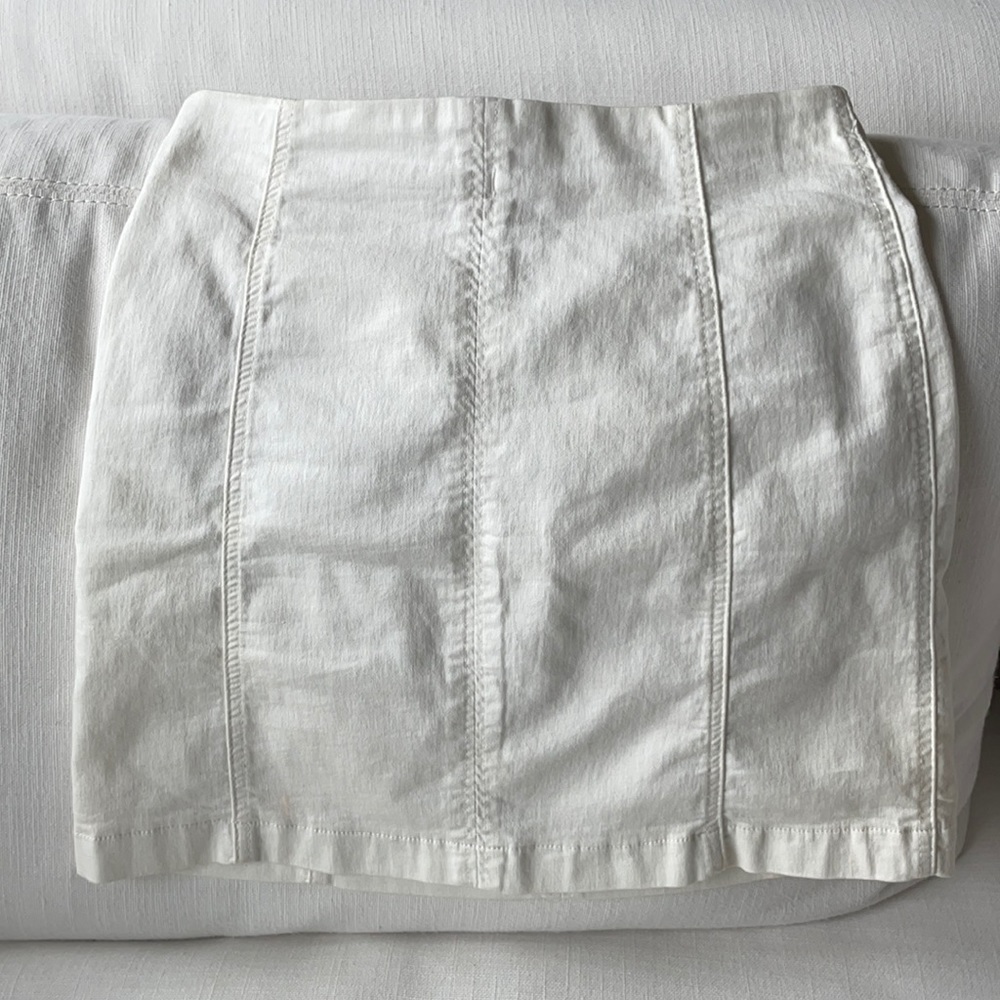 White Boutique Jean Skirt